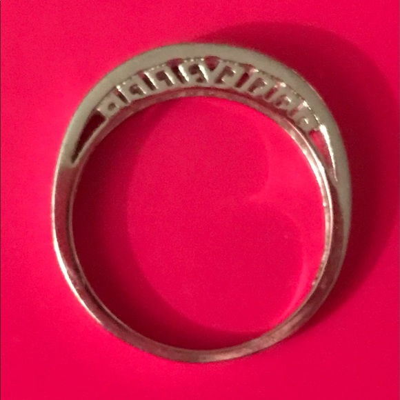 Sterling CZ Gem Greek Key Anniversary Band 8 - Picture 7 of 8